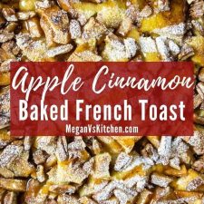 Baked Apple French Toast Close Up
