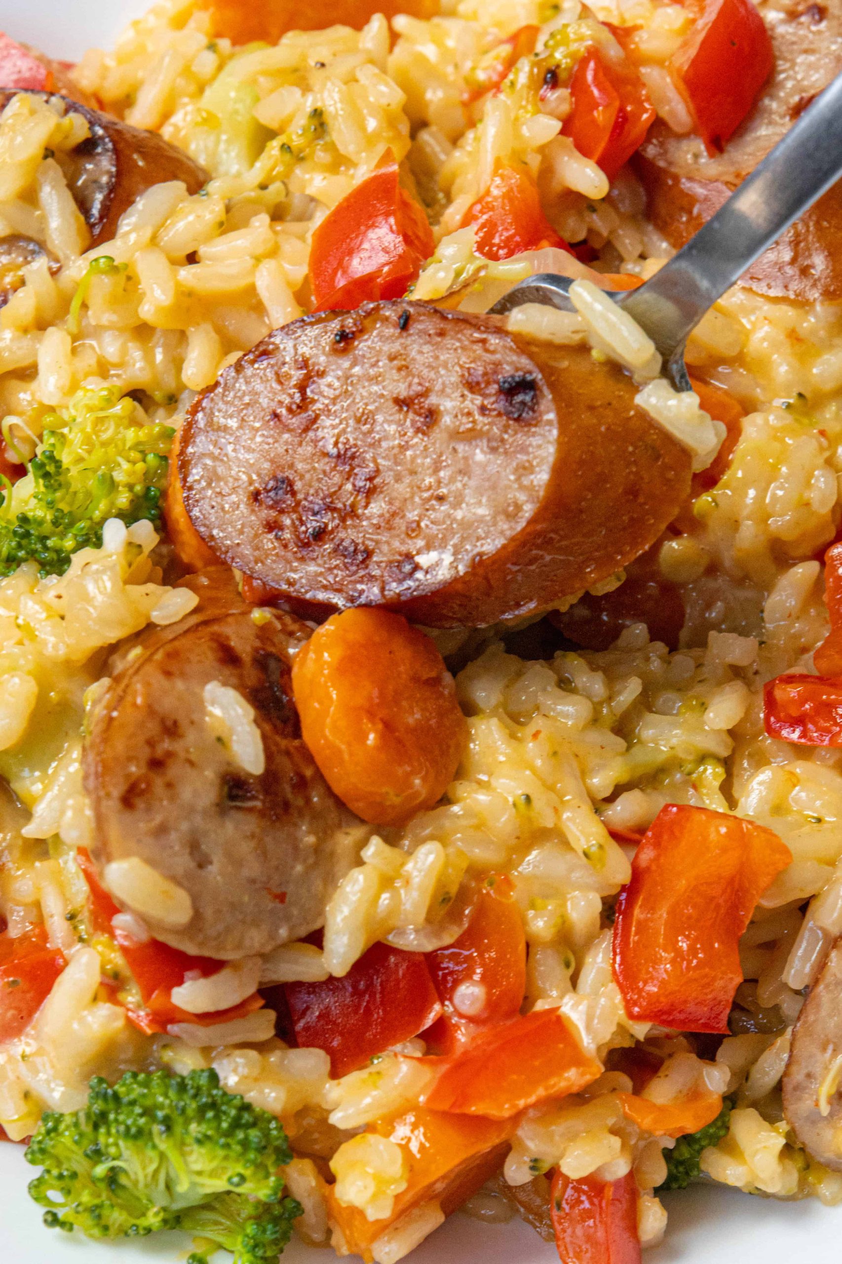 Cheesy Sausage Veggies and Rice Megan vs Kitchen