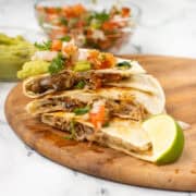 Juicy Pork Carnitas quesadillas