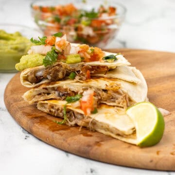 Juicy Pork Carnitas quesadillas