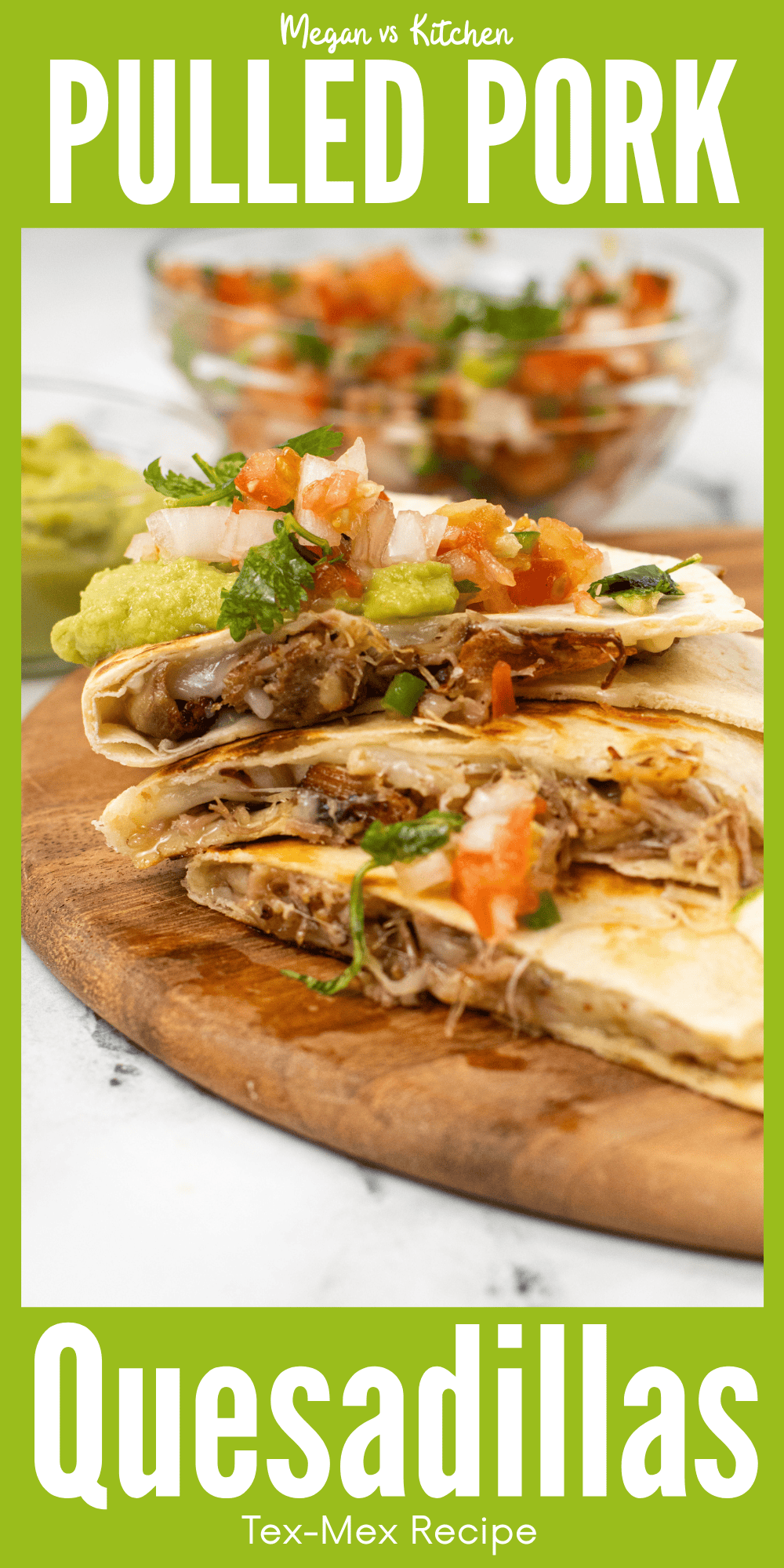 Pulled Pork Carnitas Quesadilla Recipe pin 3