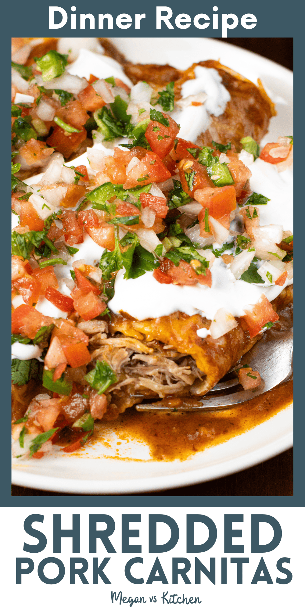 Pork Carnitas Enchiladas Recipe pin 3