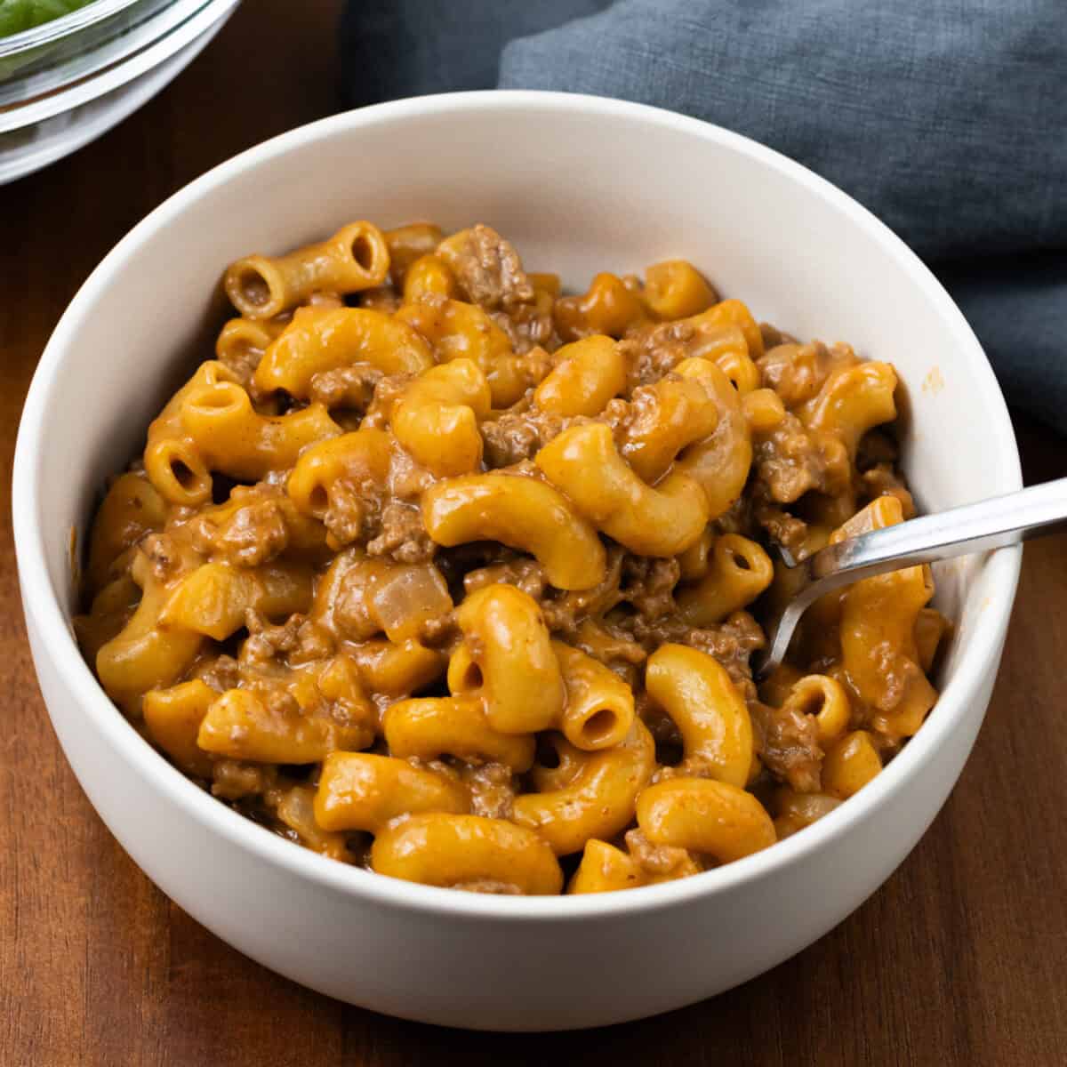 finished Cheeseburger Hamburger Helper