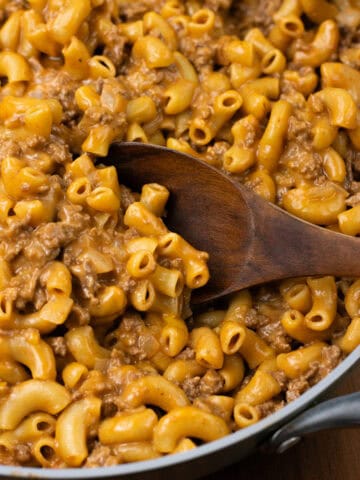 Cheeseburger Hamburger Helper finished