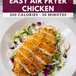 Air Fryer Chicken on a salad