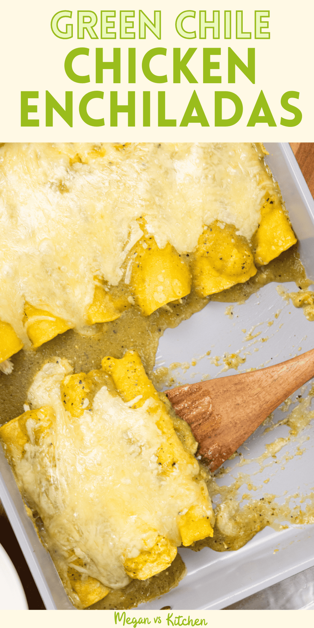 Green Chile Chicken Enchiladas Pin 2
