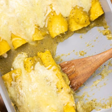 Green Chile Chicken Enchiladas Serve
