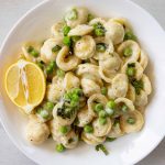 Lemon Pea Pasta in a bowl