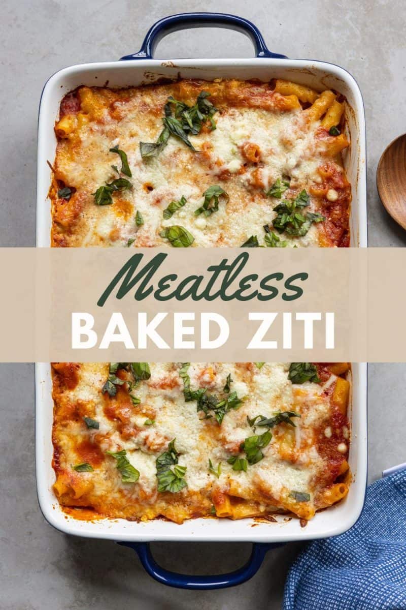 Easy Meatless Baked Ziti with Ricotta & Mozzarella Megan vs Kitchen