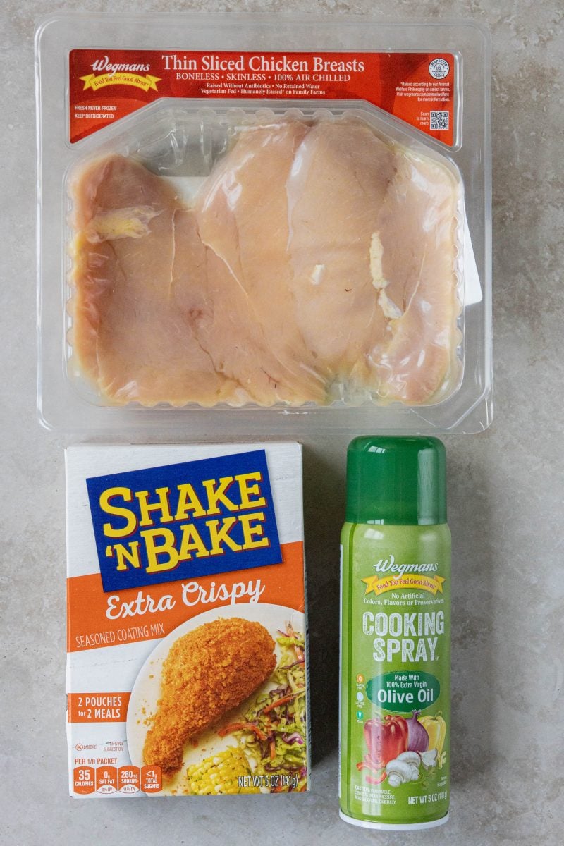 ingredients for air fryer shake n bake chicken