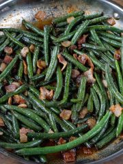 Crack Green Beans in a skillet