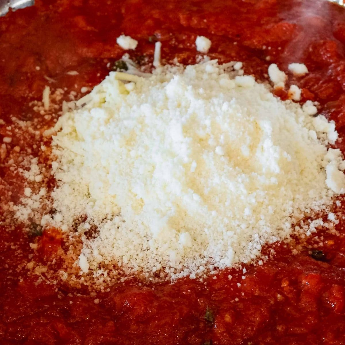 cheese in pasta sauce