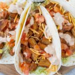Spicy Potato Soft Taco close up
