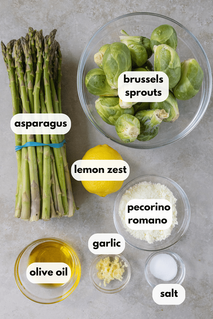 Easy Roasted Asparagus & Brussel Sprouts Megan vs Kitchen