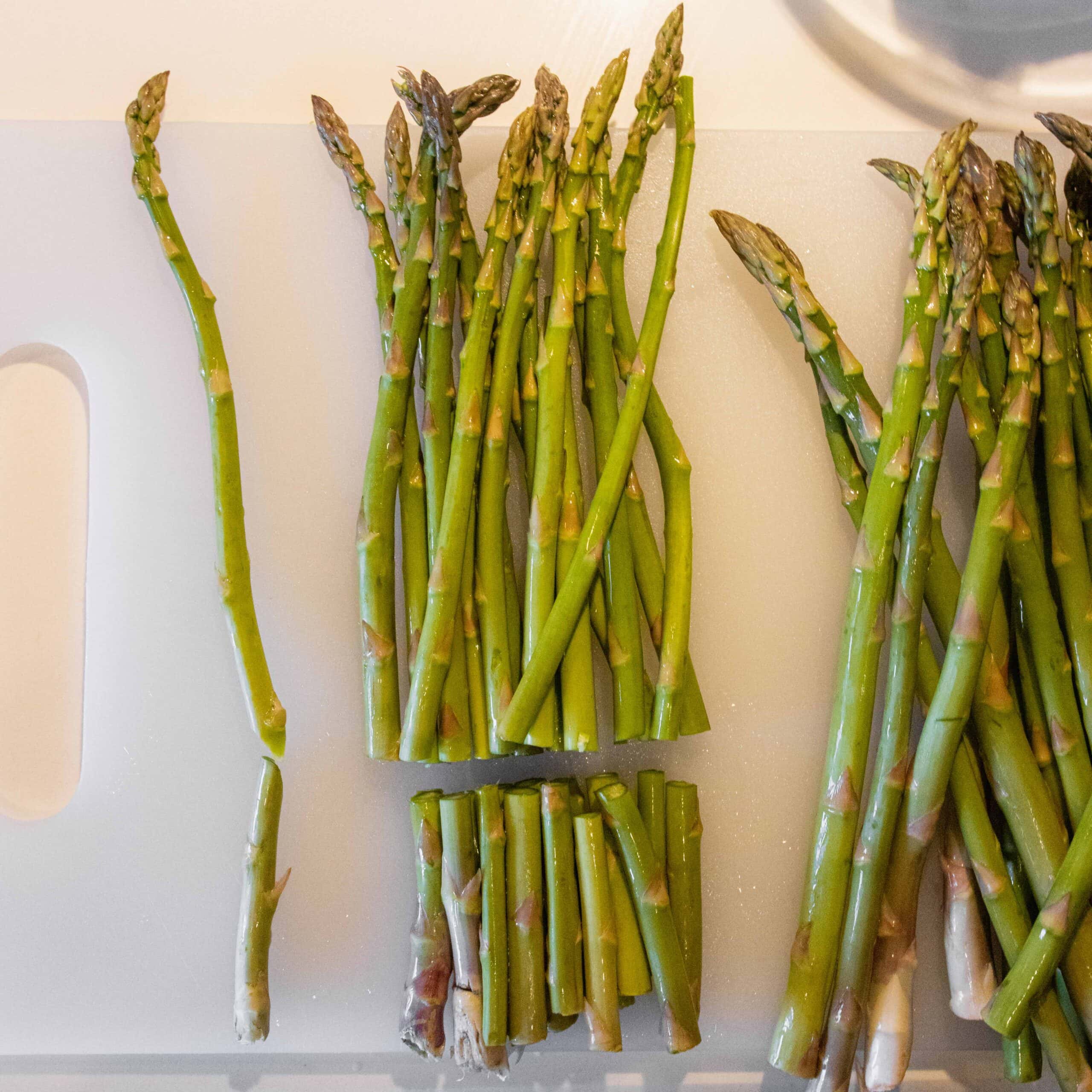 Cut asparagus