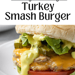 Turkey Smash Burger pin