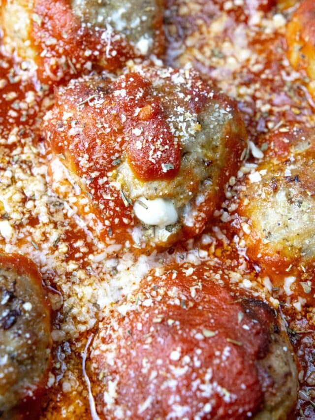 Turkey Meatballs with mozzarella