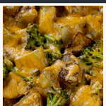 potatoes and broccoli with cheese