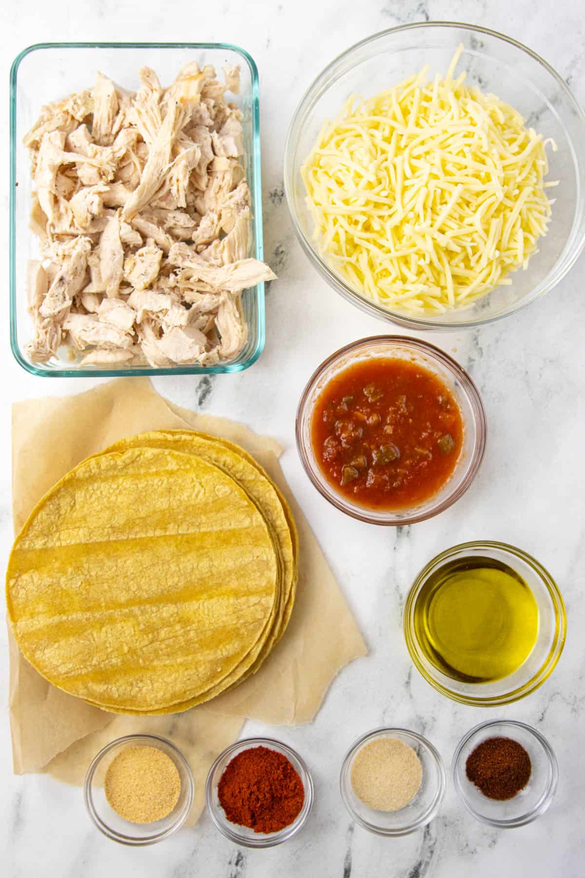 Crispy Chicken Tacos ingredients
