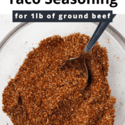 Beef Taco Seasoning mixed up in a bowl