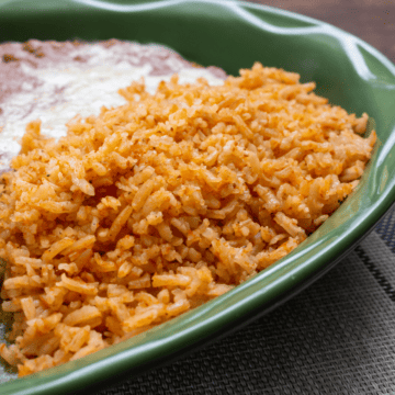 spanish rice on a plate
