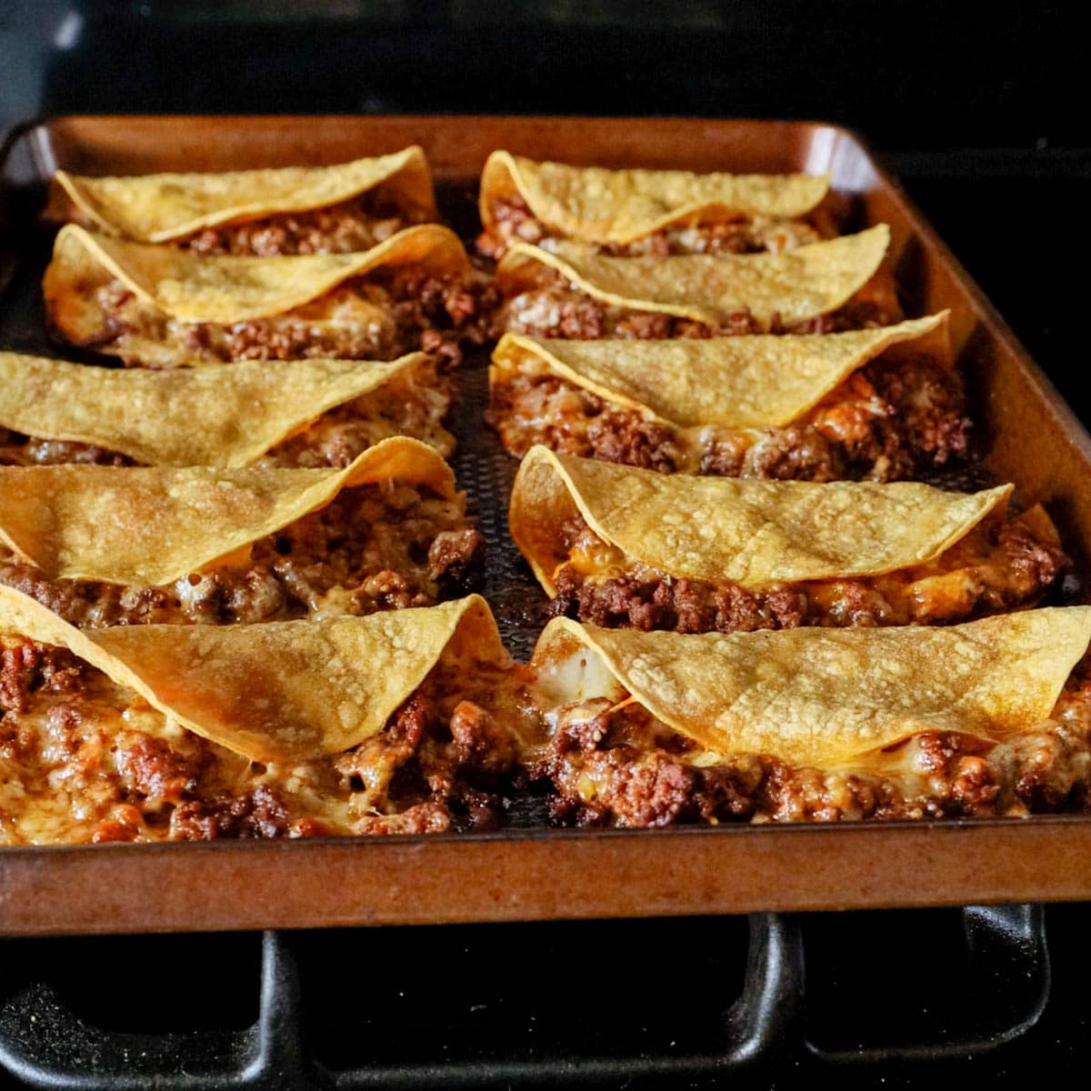 baked tacos on pan