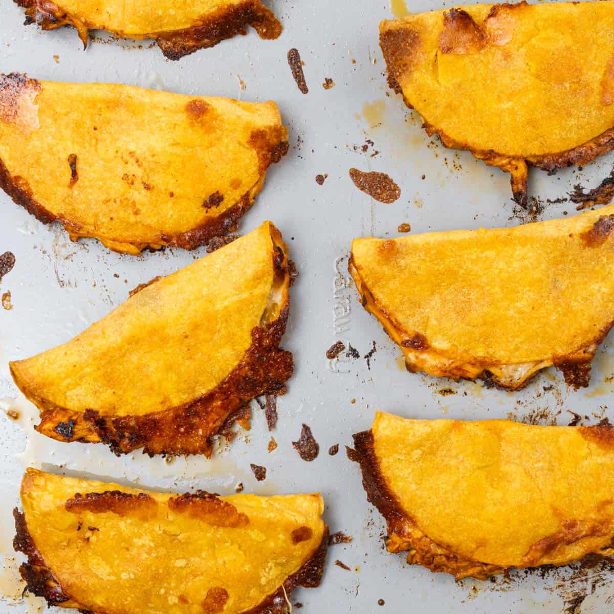 Crispy Shredded Chicken Tacos Sheet Pan