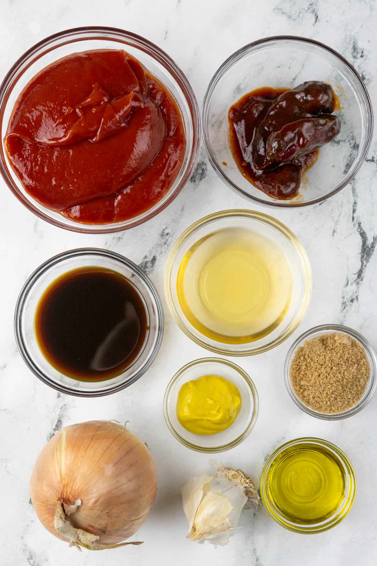 Ingredients for Chipotle BBQ Sauce
