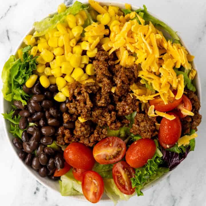 Taco salad square