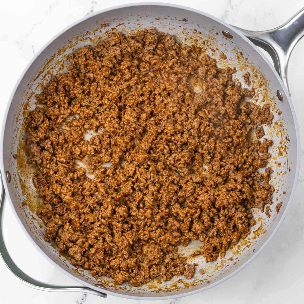 Taco Salad cooked meat