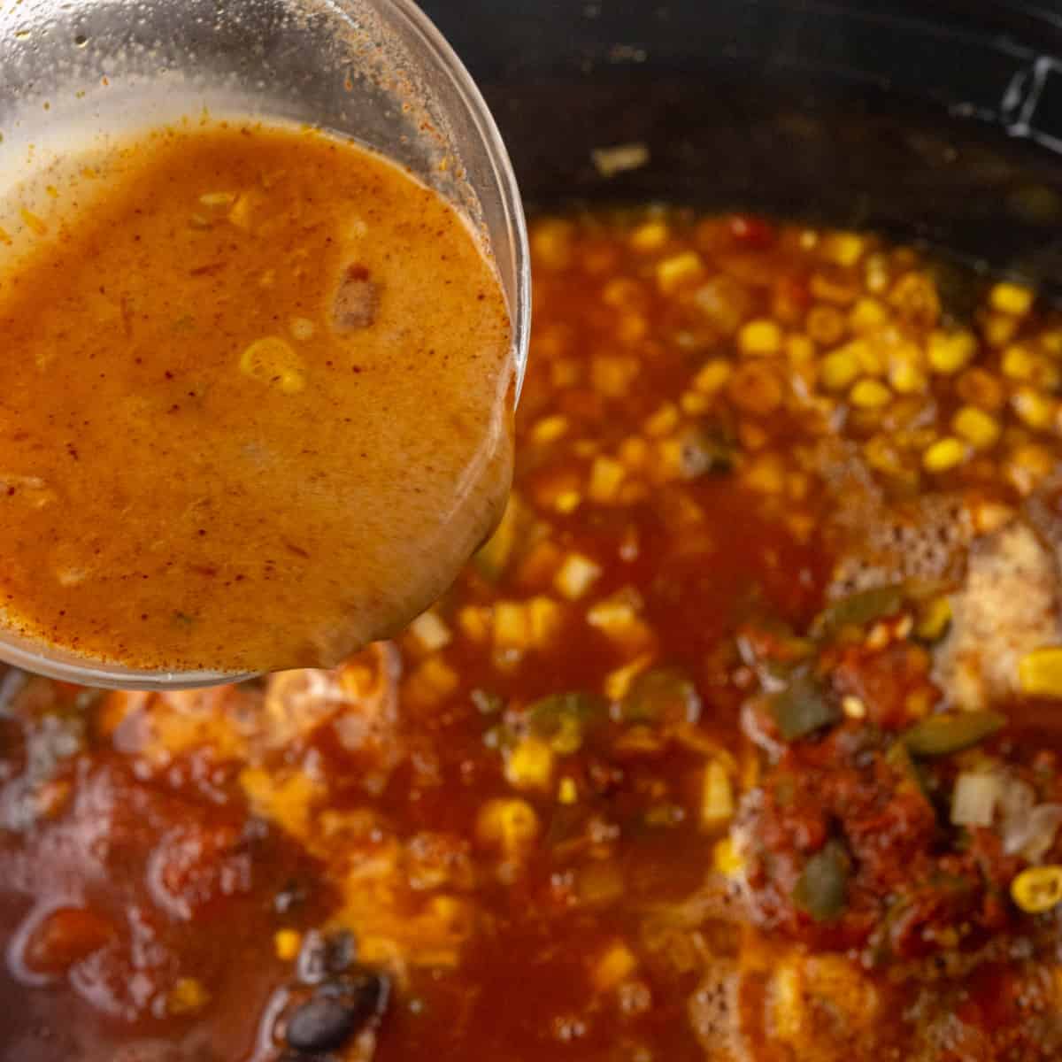 Adding Corn Starch into soup
