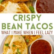 Crispy Bean Tacos pin 2