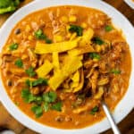 tortilla soup in bowl