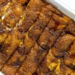 Churro Cheesecake in a pan