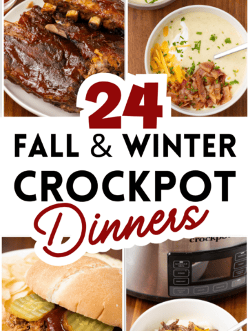 24 Fall & Winter Crockpot Recipes Pin
