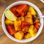 Chamoy Fruit in a bowl