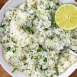 Cilantro Lime Rice in a bowl