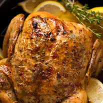 a whole Lemon Garlic Chicken