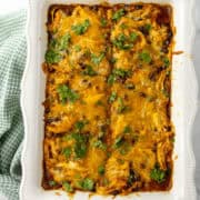 Chicken Enchilada Casserole cut up