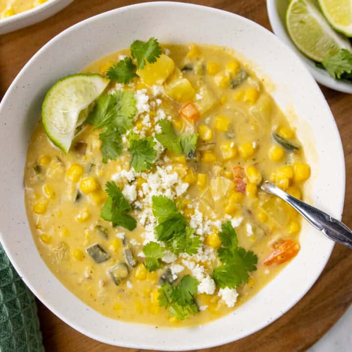 Poblano Corn Chowder Square