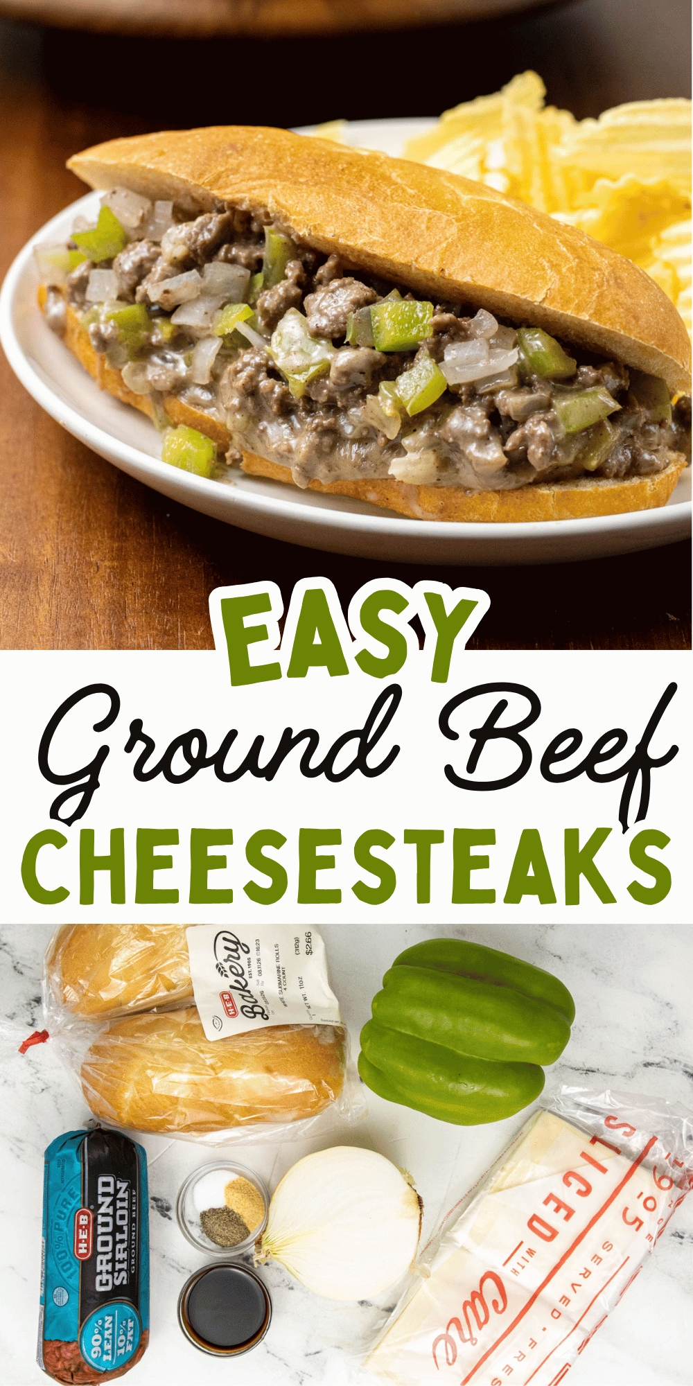 Ground Beef Philly Cheese Steak Pin