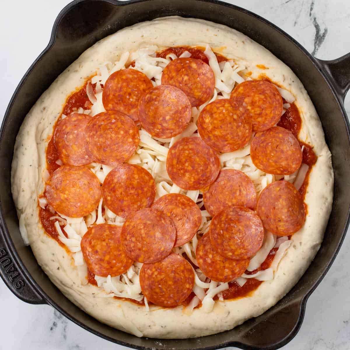Cast Iron Pizza On Skillet