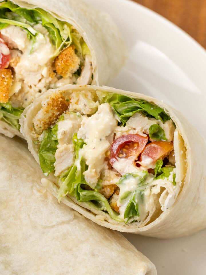 Chipotle Chicken Wrap With Chipotle Ranch Dressing