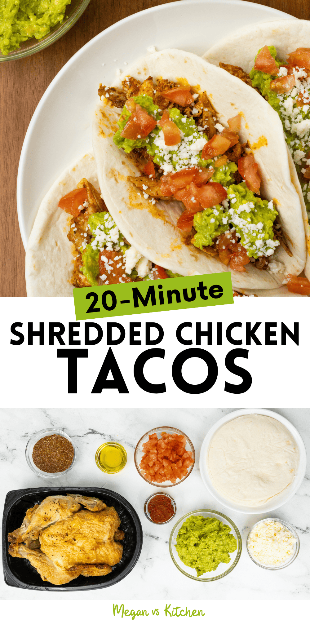 Rotisserie Chicken Tacos pin 2