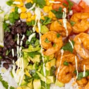 Shrimp Burrito Bowl close up