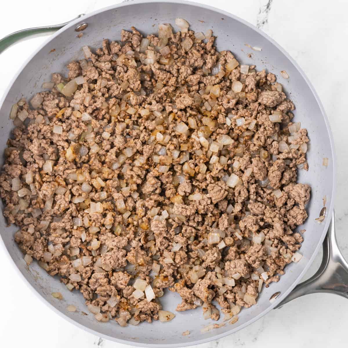 Cheesy Taco Rice Cook Meat Onions