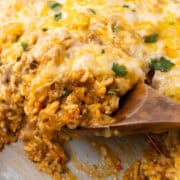 Cheesy Taco Rice Done