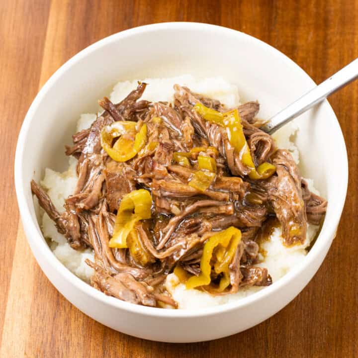 Crockpot Mississippi Pot Roast bowl