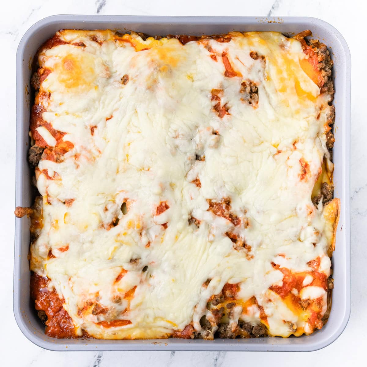Lazy Ravioli Lasagna Baked