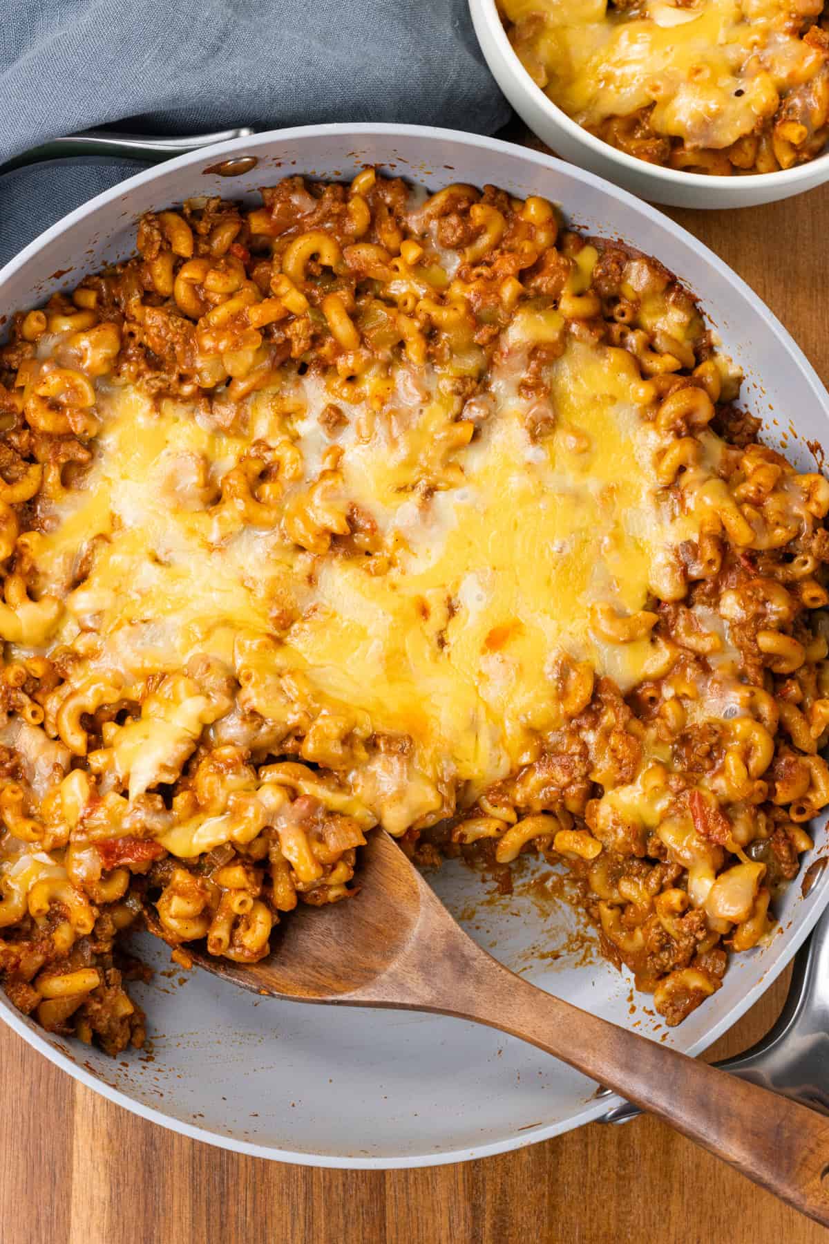 One-Pot Chili Mac and Cheese finished